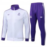 Chandal de Chaqueta del Real Madrid 24/25 Blanco Purpura