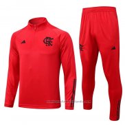 Chandal de Sudadera del Flamengo Nino 23/24 Rojo