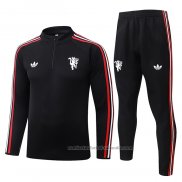 Chandal de Sudadera del Manchester United 26/27 Negro
