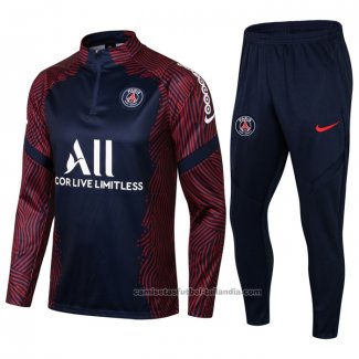 Chandal de Sudadera del Paris Saint-Germain 21/22 Azul