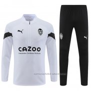 Chandal de Sudadera del Valencia 22/23 Blanco