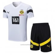 Chandal del Borussia Dortmund Manga Corta 22/23 Blanco - Pantalon Corto