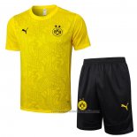 Chandal del Borussia Dortmund Manga Corta 24/25 Amarillo - Pantalon Corto
