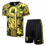 Chandal del Brasil Jesus Manga Corta 24/25 Amarillo - Pantalon Corto
