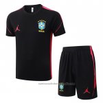 Chandal del Brasil Manga Corta 2026/27 Negro - Pantalon Corto