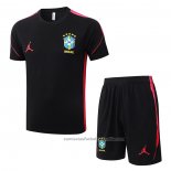 Chandal del Brasil Manga Corta 2026/27 Negro - Pantalon Corto