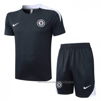 Chandal del Chelsea Manga Corta 25/26 Gris - Pantalon Corto