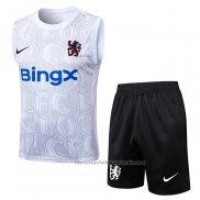 Chandal del Chelsea Sin Mangas 25/26 Blanco Gris