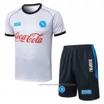 Chandal del Napoli Manga Corta 25/26 Blanco - Pantalon Corto