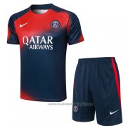 Chandal del Paris Saint-Germain Manga Corta 23/24 Rojo y Azul - Pantalon Corto