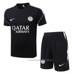 Chandal del Paris Saint-Germain Manga Corta 26/27 Negro - Pantalon Corto