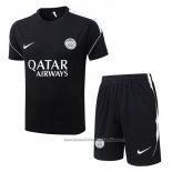 Chandal del Paris Saint-Germain Manga Corta 26/27 Negro - Pantalon Corto