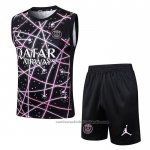 Chandal del Paris Saint-Germain Sin Mangas 25/26 Negro Rosa