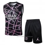 Chandal del Paris Saint-Germain Sin Mangas 25/26 Negro Rosa