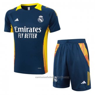 Chandal del Real Madrid Manga Corta 24/25 Azul - Pantalon Corto