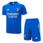 Chandal del Real Madrid Manga Corta 25/26 Azul Blanco - Pantalon Corto