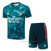 Chandal del Real Madrid Manga Corta 26/27 Verde - Pantalon Corto