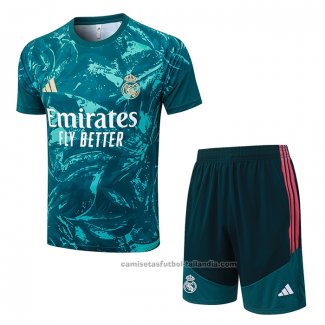 Chandal del Real Madrid Manga Corta 26/27 Verde - Pantalon Corto