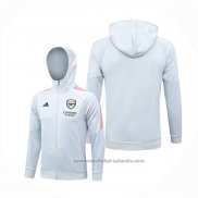 Chaqueta con Capucha del Arsenal 23/24 Gris