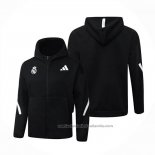 Chaqueta con Capucha del Real Madrid 25/26 Negro
