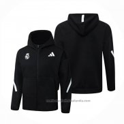 Chaqueta con Capucha del Real Madrid 25/26 Negro
