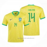 Camiseta Brasil Jugador E.Militao 1ª 2022