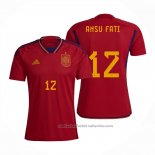 Camiseta Espana Jugador Ansu Fati 1ª 2022