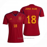 Camiseta Espana Jugador Jordi Alba 1ª 2022