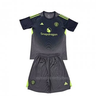 Camiseta Manchester United Portero 2ª Nino 25/26 Negro