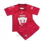 Camiseta Pumas UNAM Portero Nino 22/23 Rosa