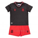 Camiseta Stoke City 2ª Nino 22/23 Negro