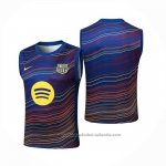 Camiseta de Entrenamiento Barcelona Sin Mangas 25/26 Azul Amarillo