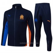 Chandal de Chaqueta del Olympique Marsella 24/25 Azul Naranja