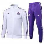 Chandal de Chaqueta del Real Madrid Nino 25/26 Blanco