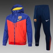 Chandal de Rompevientos del Barcelona 24/25 Rojo
