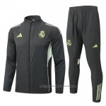 Chandal de Rompevientos del Real Madrid 25/26 Gris Verde