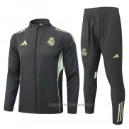 Chandal de Rompevientos del Real Madrid 25/26 Gris Verde