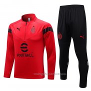 Chandal de Sudadera del AC Milan 22/23 Rojo