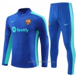 Chandal de Sudadera del Barcelona Nino 23/24 Azul