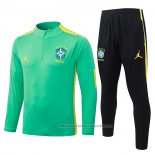 Chandal de Sudadera del Brasil Nino 2026/27 Verde
