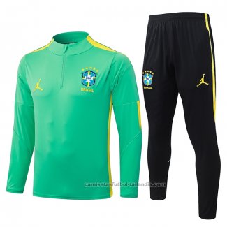 Chandal de Sudadera del Brasil Nino 2026/27 Verde
