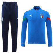 Chandal de Sudadera del Italia 22/23 Azul