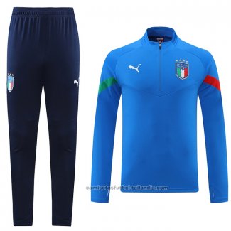 Chandal de Sudadera del Italia 22/23 Azul