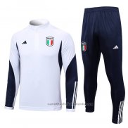 Chandal de Sudadera del Italia 23/24 Blanco