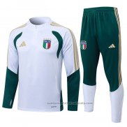 Chandal de Sudadera del Italia 25/26 Blanco