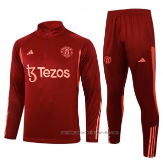 Chandal de Sudadera del Manchester United 23/24 Rojo