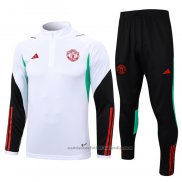 Chandal de Sudadera del Manchester United 23/24 Blanco