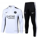 Chandal de Sudadera del Paris Saint-Germain 23/24 Blanco