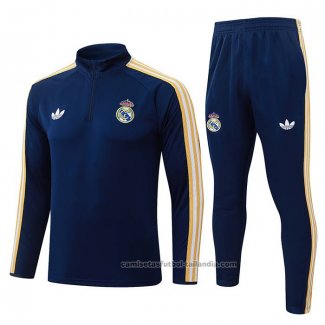 Chandal de Sudadera del Real Madrid Nino 2026/27 Azul