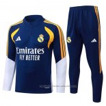 Chandal de Sudadera del Real Madrid Nino 26/27 Azul